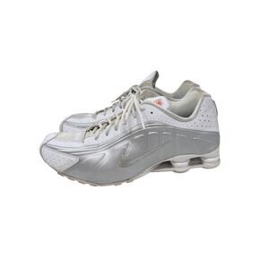 Nike Shox R4 White Silver Running Shoes Mens Size 15 Y2K Athletic